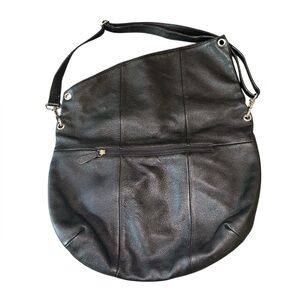 Danier Genuine Black Leather Shoulder Bag